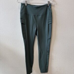 Avalanche Outdoor Supply Company Green Fleece Lined Leggings Women's Size Large